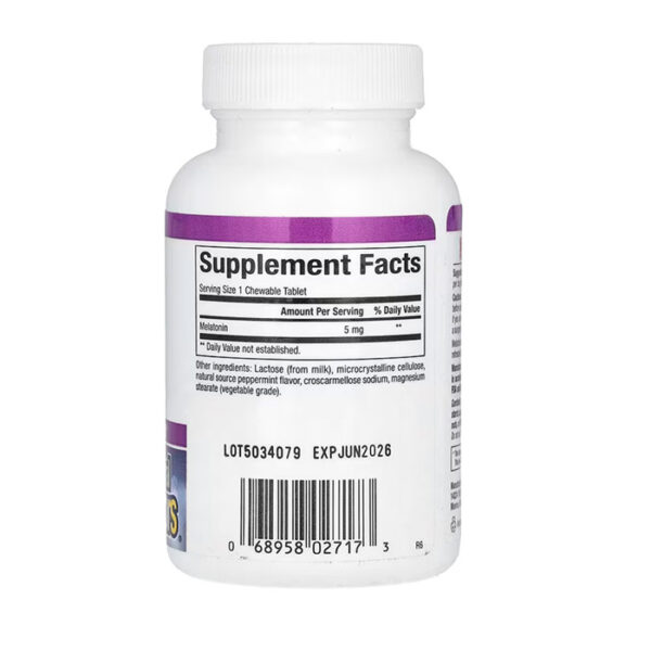 Natural Factors melatonine 5mg , Stress-Relax, 90 comprimés – Image 2